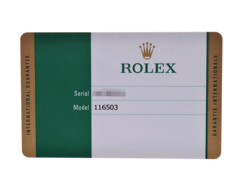 ロレックス デイトナ 黒文字盤 116503 ランダム番 メンズ YG/SS 自動巻 時計 未使用 美品 ROLEX 箱 正規新ギャラ 中古 銀蔵