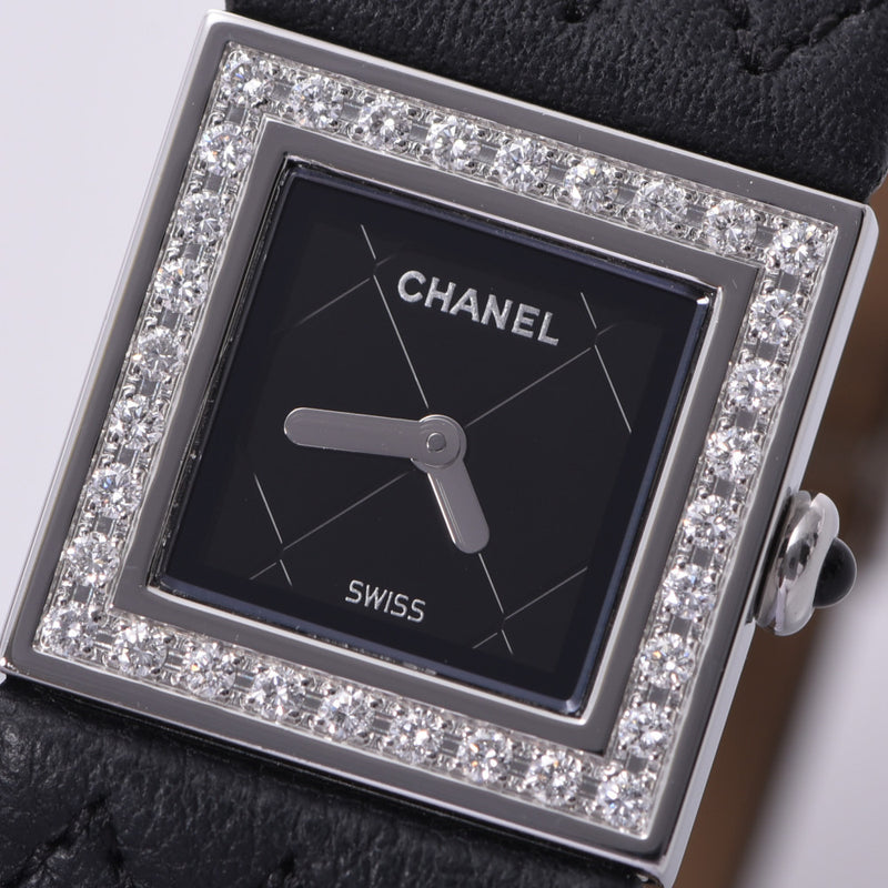 シャネルマトラッセ ベゼルダイヤ レディース 腕時計 H0500 CHANEL 