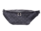 Louis Vuitton Eclipse Discovery Bum Bag Black M44336 Men's Genuine Leather Body Bag Shin-Do Beauty LOUIS VUITTON Used Ginzo