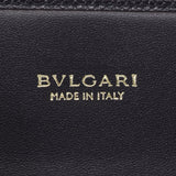 BVLGARI ブルガリビジネスカードホルダー 
 黒 ゴールド金具 メンズ カーフ 名刺入れ
