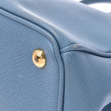 Prada Blue Gold Hardware Ladies Saffiano 2WAY Bag PRADA Used