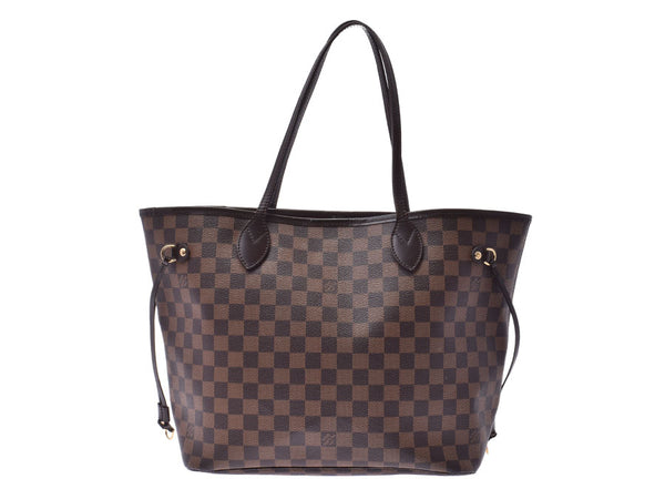 Louis Vuitton Damier Neverfull MM Old Model Brown N51105 Ladies Genuine Leather Tote Bag B Rank LOUIS VUITTON Used Ginzo