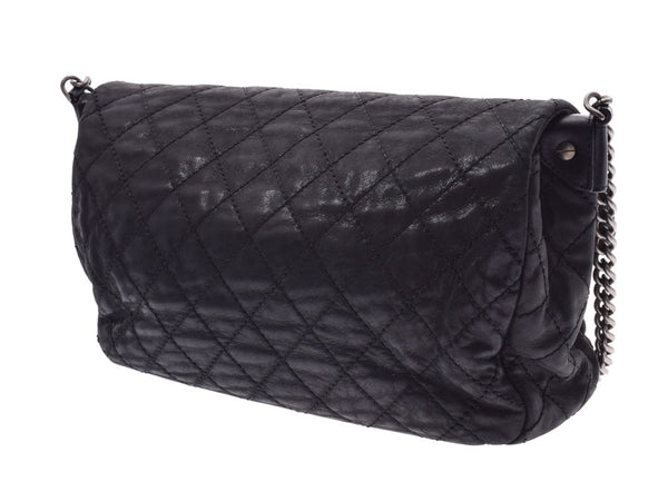 Chanel Chain Shoulder Bag Black Vintage Style SV Hardware Ladies Lambskin B Rank CHANEL Gala Used Ginzo