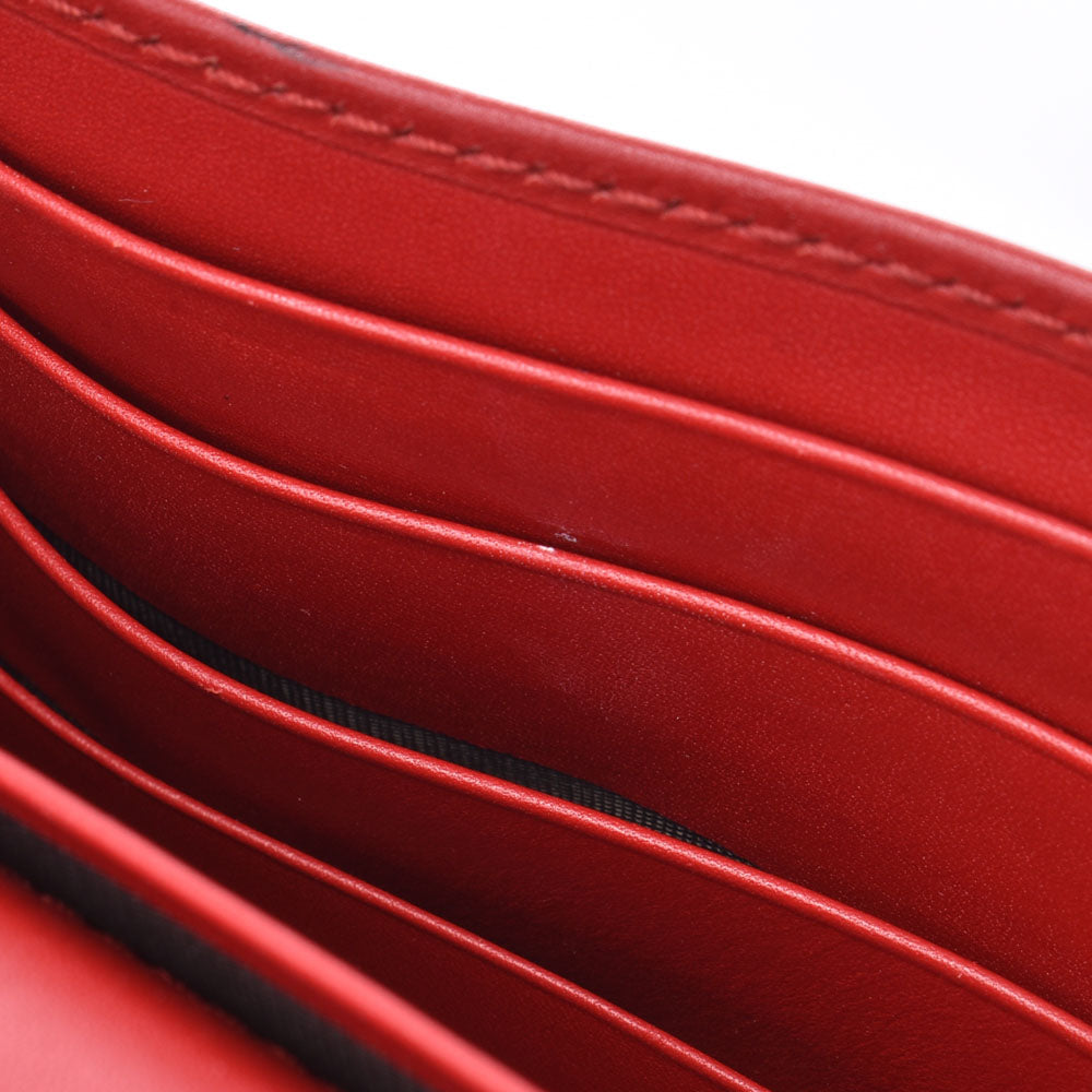 グッチコンバーチブル ショルダーウォレット ベージュ/赤 レディース