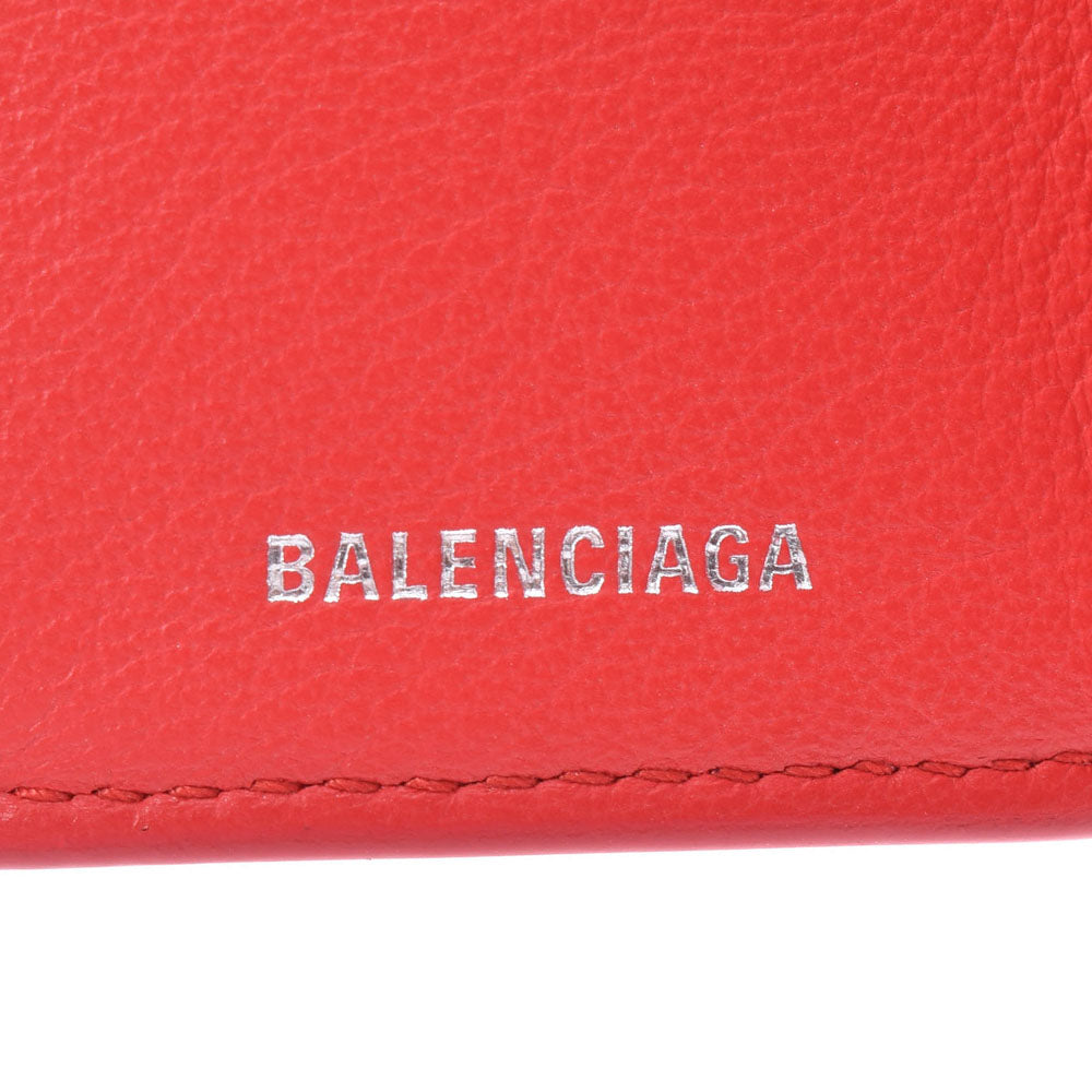 バレンシアガペーパーミニウォレット 赤 ユニセックス レザー 三つ折り財布 BALENCIAGA 中古 – 銀蔵オンライン