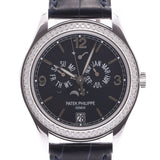 PATEK PHILIPPE 百达翡丽年历钻石表圈 5147G-001 男士 WG/皮革/钻石手表自动绕组 A 级二手银仓库