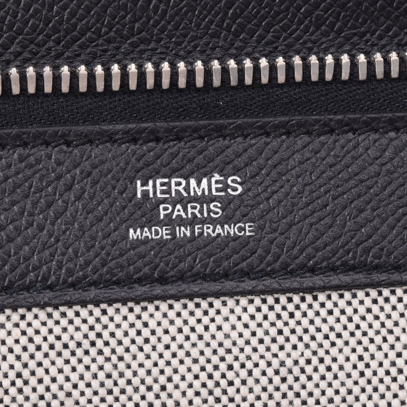 HERMES エルメスセルヴィエット 
 黒 シルバー金具 T刻印(2015年頃)刻印 メンズ ヴォーエプソン ブリーフケース
 
 中古