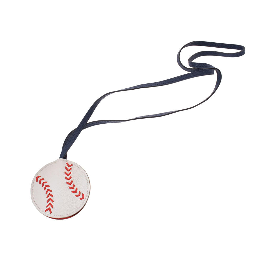 エルメスベースボール パール ブルードマルト ルージュカザック C刻印