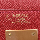 HERMES Hermes, 28 personal orders, personal orders, personal orders, and rouge Kazak Gold fittings, and T marks (2015): Ladies Vaux, the purse, the handbag, the new, new, used silver storehouse.