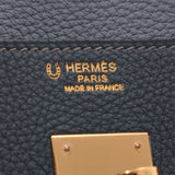 HERMES Hermes Birkin 30 Personal Order Etoup/Blue Orage/Brulin Gold Fittings Q Engraved Women's Togo Handbag Used