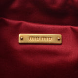 Miu Miu Materase Black Gold Hardware Ladies Lambskin Clutch Bag MIUMIU Used