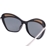 Chanel Black / White / Silver Sunglasses