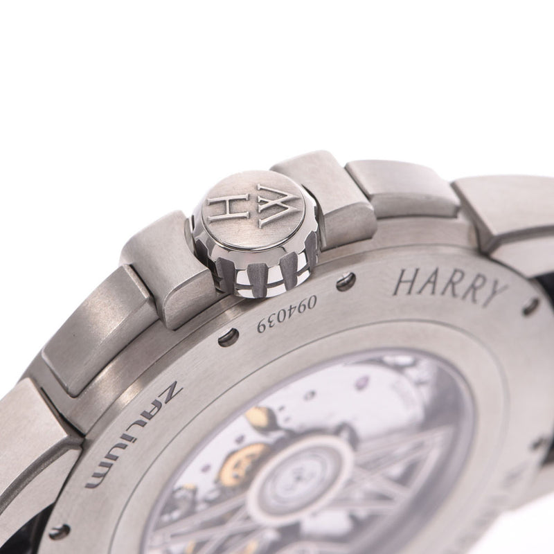 HARRY WINSTON ハリーウィンストン プロジェクトZ11 限定300本 OCEABD42ZZ001 メンズ ザリウム/ラバー 腕時計 自動巻き シルバー系文字盤 Aランク 中古 銀蔵