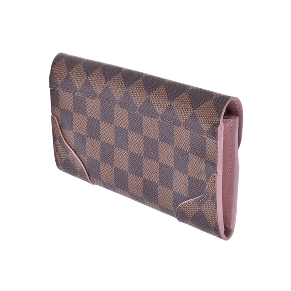 LOUIS VUITTON VUITTON, Louis Vitton, 14137, Rose Valerie, Lady Damien, and the long wallet, N61227, used.