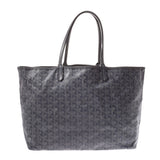 GOYARD ゴヤールサンルイ PM gray unisex PVC/ leather tote bag    Used