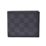 LOUIS VUITTON LAUITTON graphics Porto Foi u Amerigo NM Black/Gray Men, Damie Graffit Canvas Two Folding Purse N60053 Used