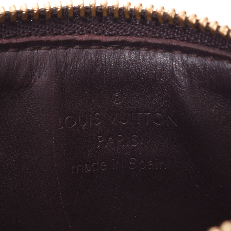 Louis Vuitton pochette Creek nm14125 amaranth ladies Monogram VERNIS coin case