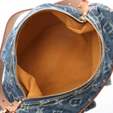 LOUIS VUITTON Louis Vuitton dune buggy PM 14146 blue lady's denim shoulder bag M95049 is used