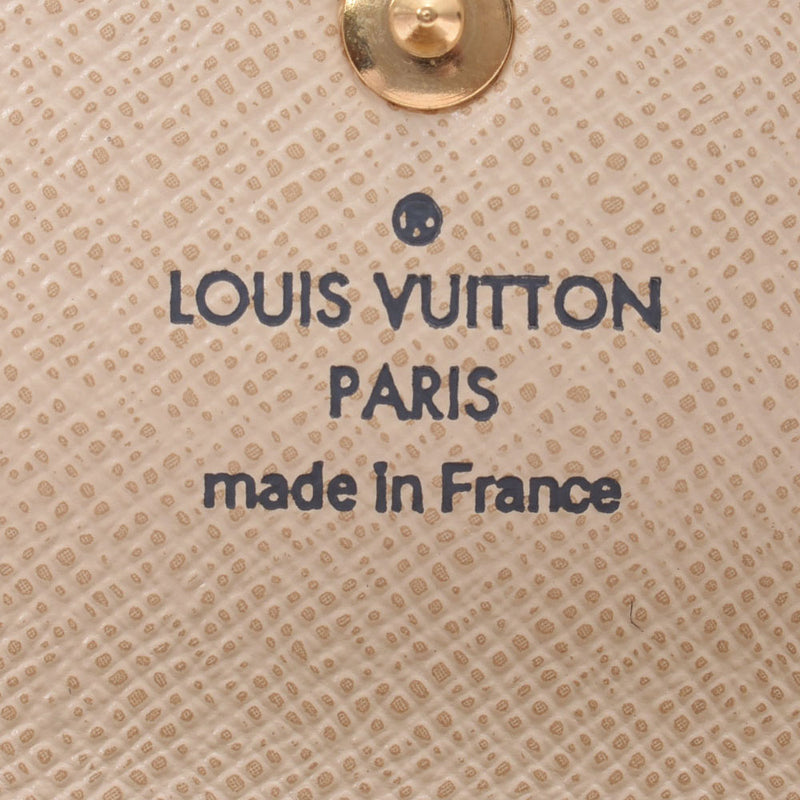 LOUIS VUITTON ルイヴィトンアズール 4連キーケース 
 白 ゴールド金具 ユニセックス ダミエアズールキャンバス キーケース
 N60020 
 中古