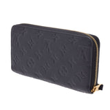 Louis Vuitton Anplant Zippy Wallet 14145 Black Leather Wallet M61864 LOUIS VUITTON Used