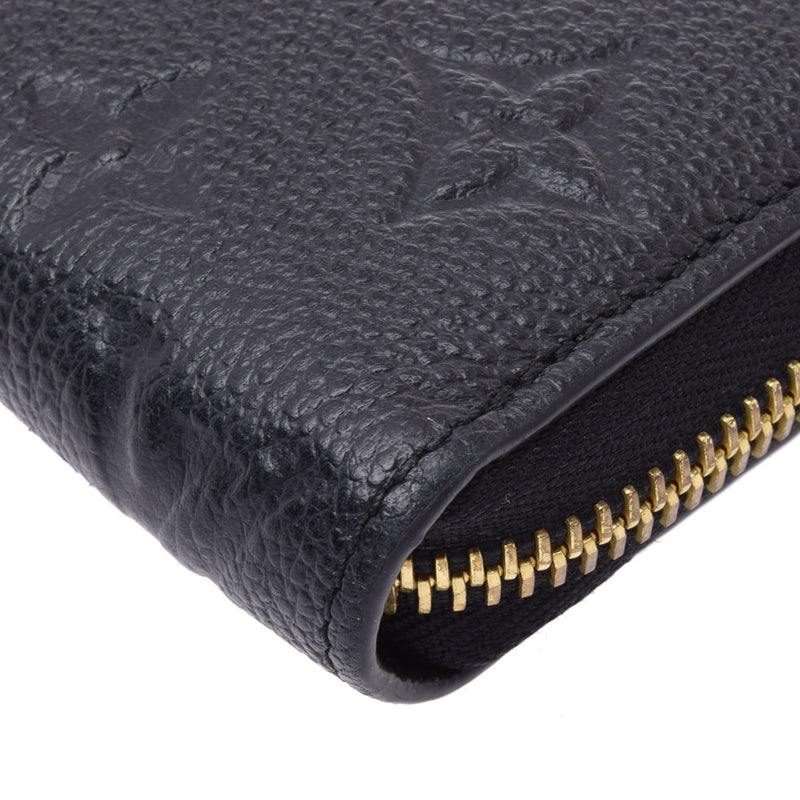 Louis Vuitton Anplant Zippy Wallet 14145 Black Leather Wallet M61864 LOUIS VUITTON Used