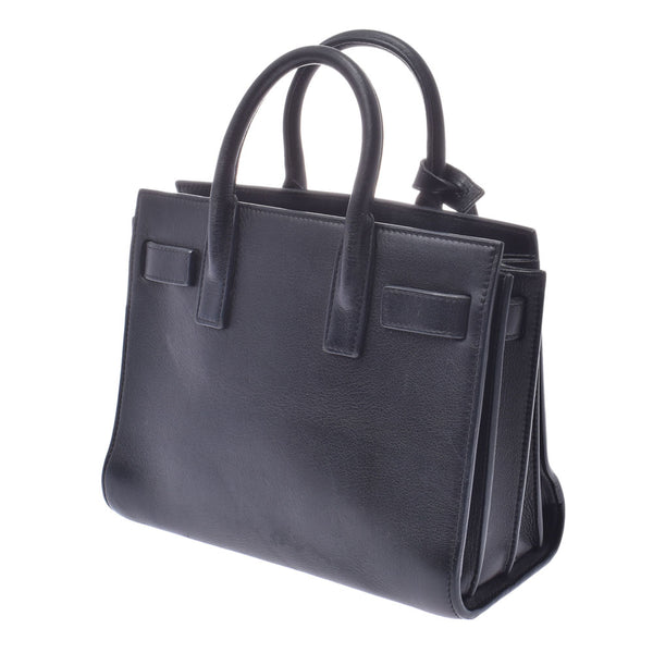 YVES SAINT LAURENT イヴサンローランサックドジュールナノ 
 黒 カーフ 2WAYバッグ
 
 中古