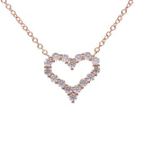 TIFFANY&Co. Tiffany Heart Pendant Extra Mini Ladies PG/Diamond Necklace Used