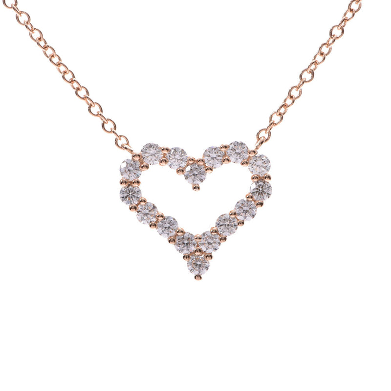 TIFFANY&Co. Tiffany Heart Pendant Extra Mini Ladies PG/Diamond Necklace Used