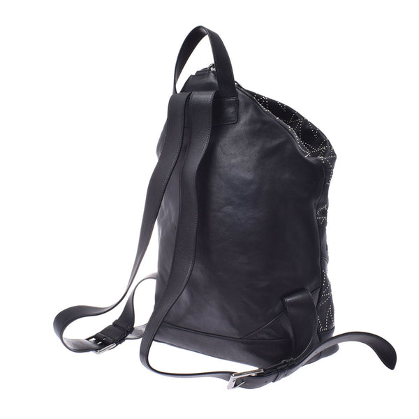 JIMMY CHOO ジミーチュウバックパックスタッズ black Lady's leather rucksack day pack    Used