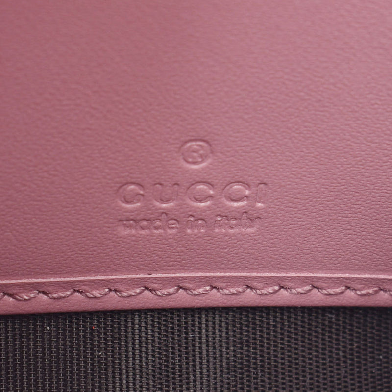 GUCCI Gucci Shima pink ladies leather long wallet 410100