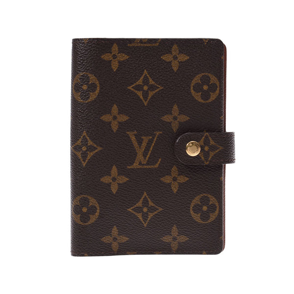 LOUIS VUITTON Louis Vuitton Agenda PM 14145 Brown Unisex Monogram Canvas Notebook Cover R20005 Used