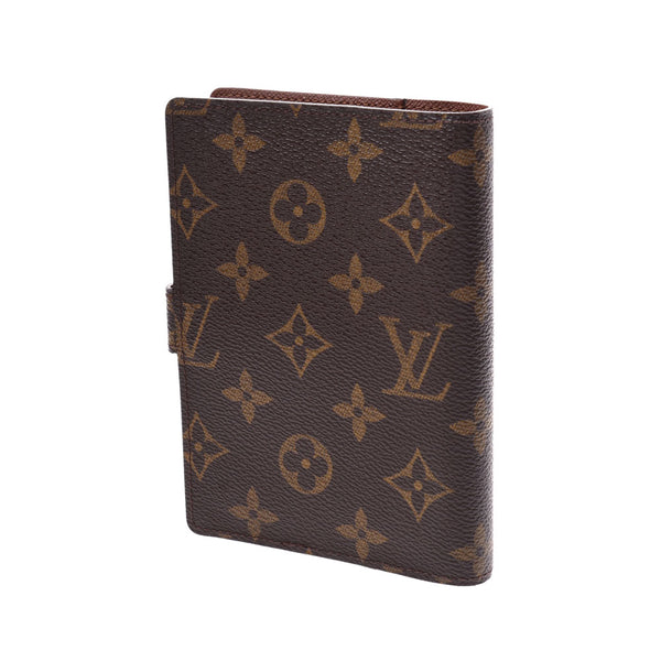 LOUIS VUITTON Louis Vuitton Agenda PM 14145 Brown Unisex Monogram Canvas Notebook Cover R20005 Used