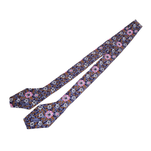 Louis Vuitton Fleur Bow Tie Purple MP 1598 men's silk 100% tie