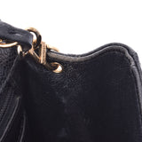 CHANEL CHANEL MINI TRASE Chain Shoulder Bag Black Gold Hardware Ladies Caviar Skin Shoulder Bag Used