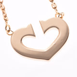 CARTIER C Heart Necklace Ladies YG Necklace Used