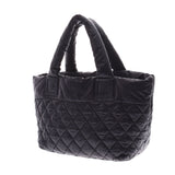 CHANEL Coco Cocoon Tote Black Ladies Nylon Tote Bag Used