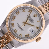ROLEX ROLEX: Dytojast 16233 Menz YG/SS wristwatch, White-loman, white-Roman character, A-rank, used silver storehouse.