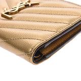 SAINT LAURENT, San Lauranca, compact, zip-wallet, wrett, volt, gold unissex, two wallets.