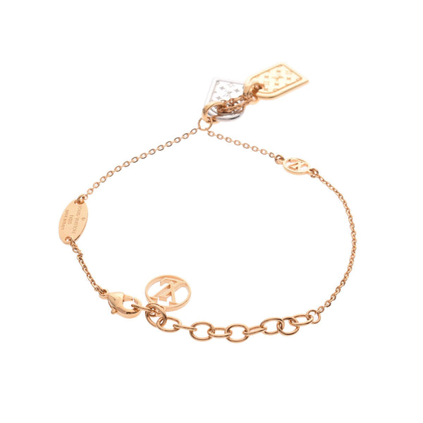 LOUIS VUITTON Louis Vuitton bracelet nano gram gold metal fittings Lady's bracelet M63142 is used