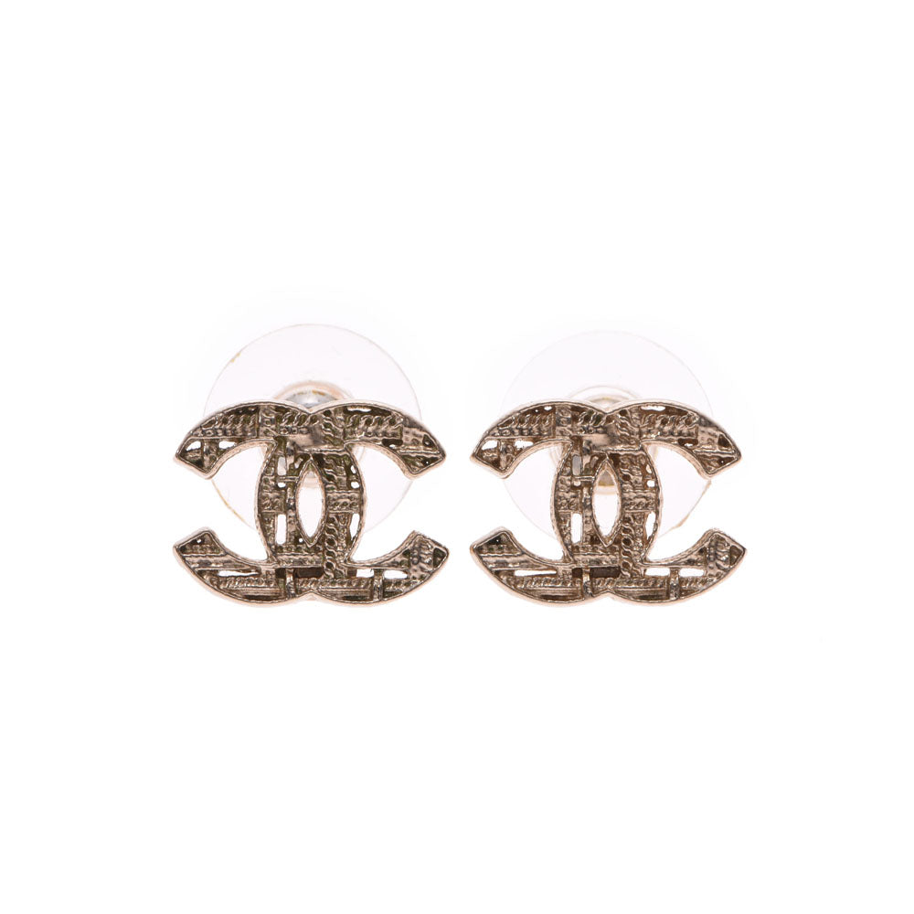 Model gold metal fittings Lady's pierced earrings CHANEL is used for Chanel  here mark 13 years – 銀蔵オンライン