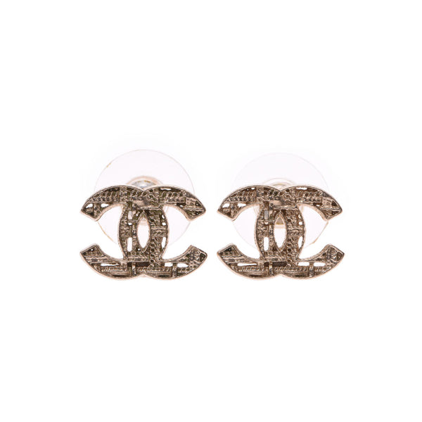 CHANEL CHANEL COCOMARK 13 Years Gold Metal Fittings Women's Earrings Used