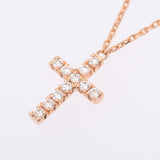 CARTIER Symbol Cross Ladies PG/Diamond Necklace A Rank Used Ginzo