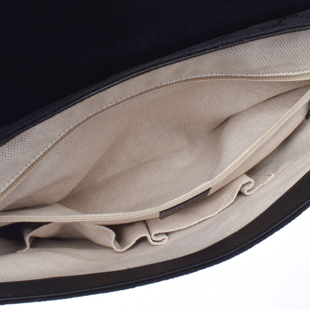 GUCCI ポーチ ブラック シルバー グッチ GUCCI ディオニュソンス レザー ミニ チェーン シルバー