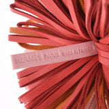 HERMES Hermes Carmen Bag Charm Rose Sakura/Orange/Red Unisex Anew Milo Keychain Used