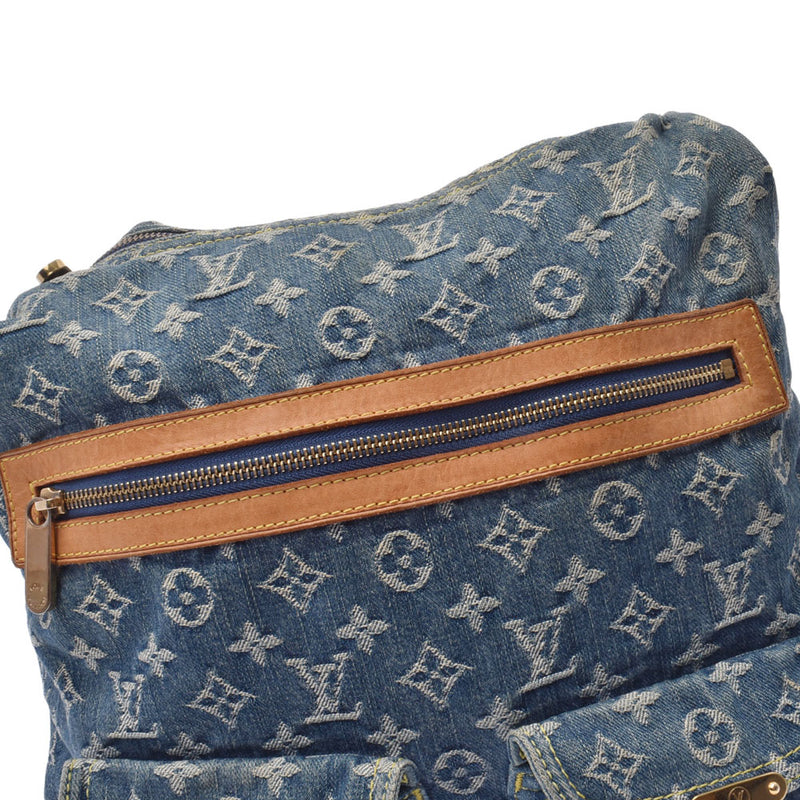 LOUIS VUITTON ルイヴィトンバギーGM 
 14146 青 レディース デニム ワンショルダーバッグ
 M95048 
 中古