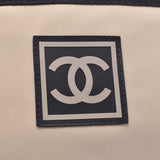 CHANEL シャネルバナナポーチ 
 14135 ベージュ/黒 ユニセックス ナイロン ボディバッグ
 
 中古