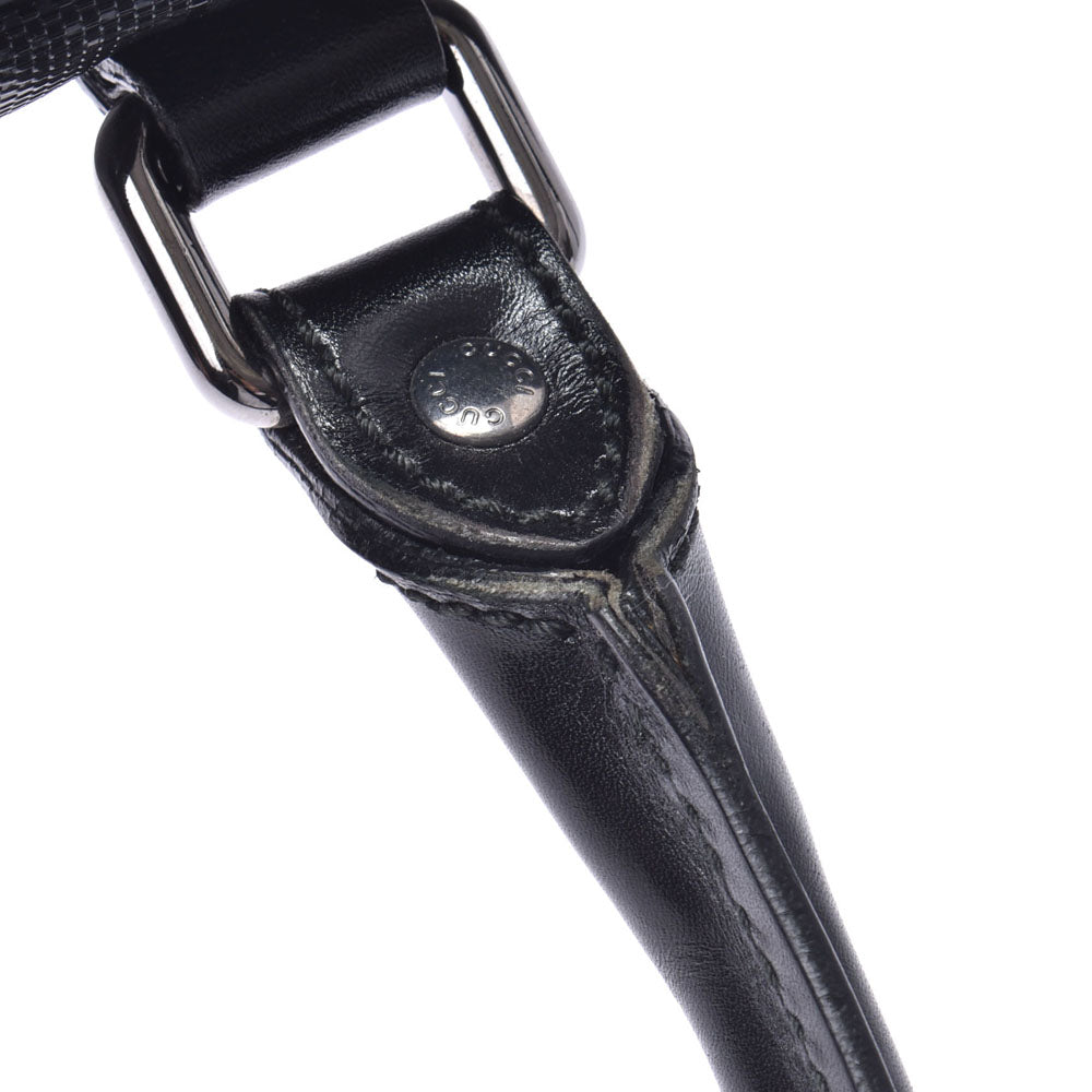 グッチビジネスバッグ 黒 メンズ PVCコーティングキャンバス ブリーフ