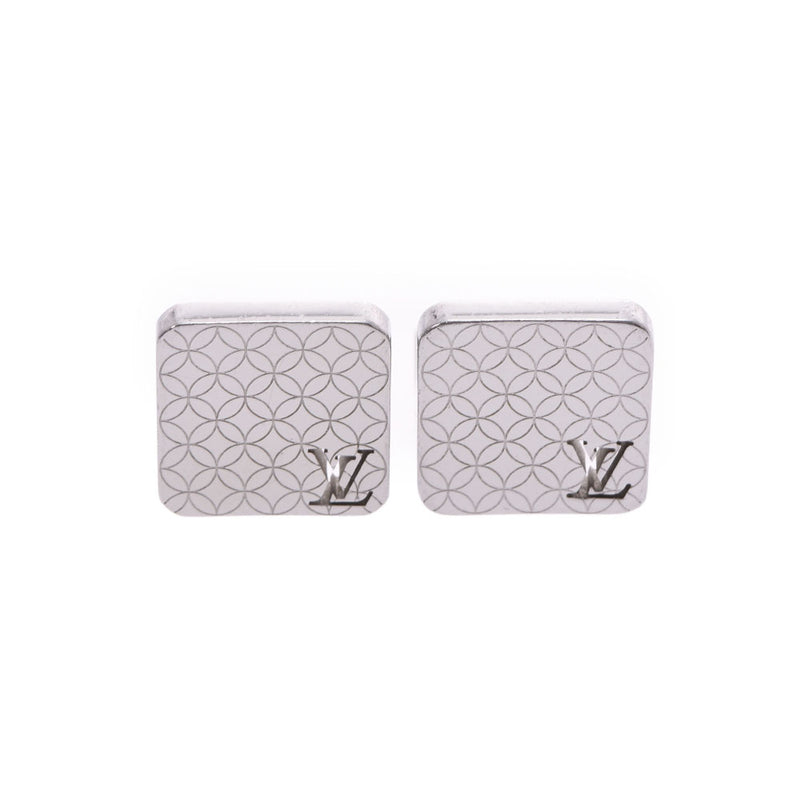 LOUIS VUITTON Louis Vuitton Buton De Manchette Champs Elysees Silver Hardware Men's Cuffs Used