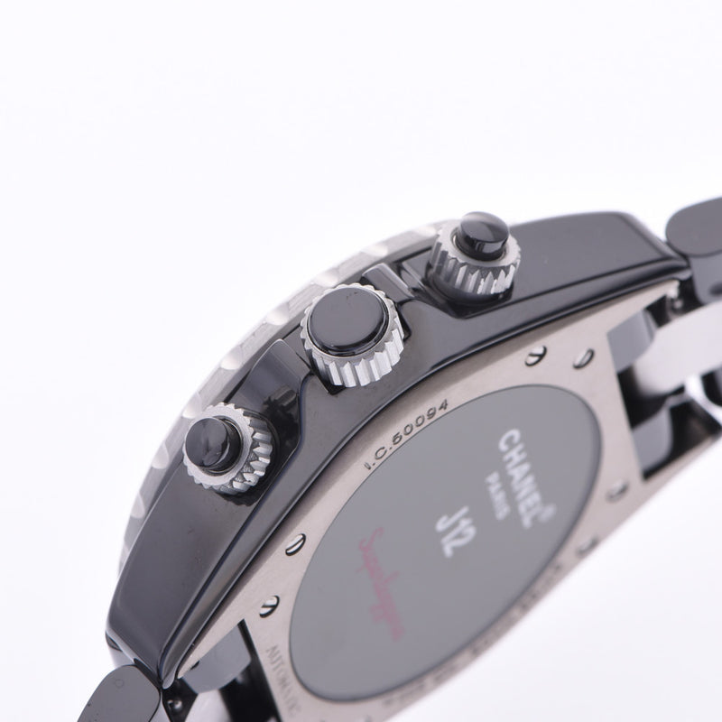 CHANEL J12 Super Reggera H1624 Men's Ceramic/Aluminum Wrist Watch Automatic Winding Silver Dial A Rank Used Ginzo