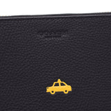 COACH coach black Bordeaux unisex leather travel case L1744 is used